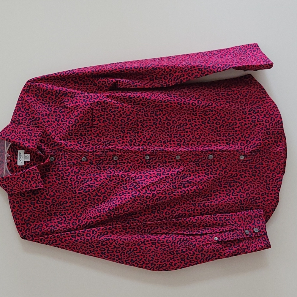 J Crew Women's Button Up Stretch Cotton Poplin Shirt Signature Fit Size XS